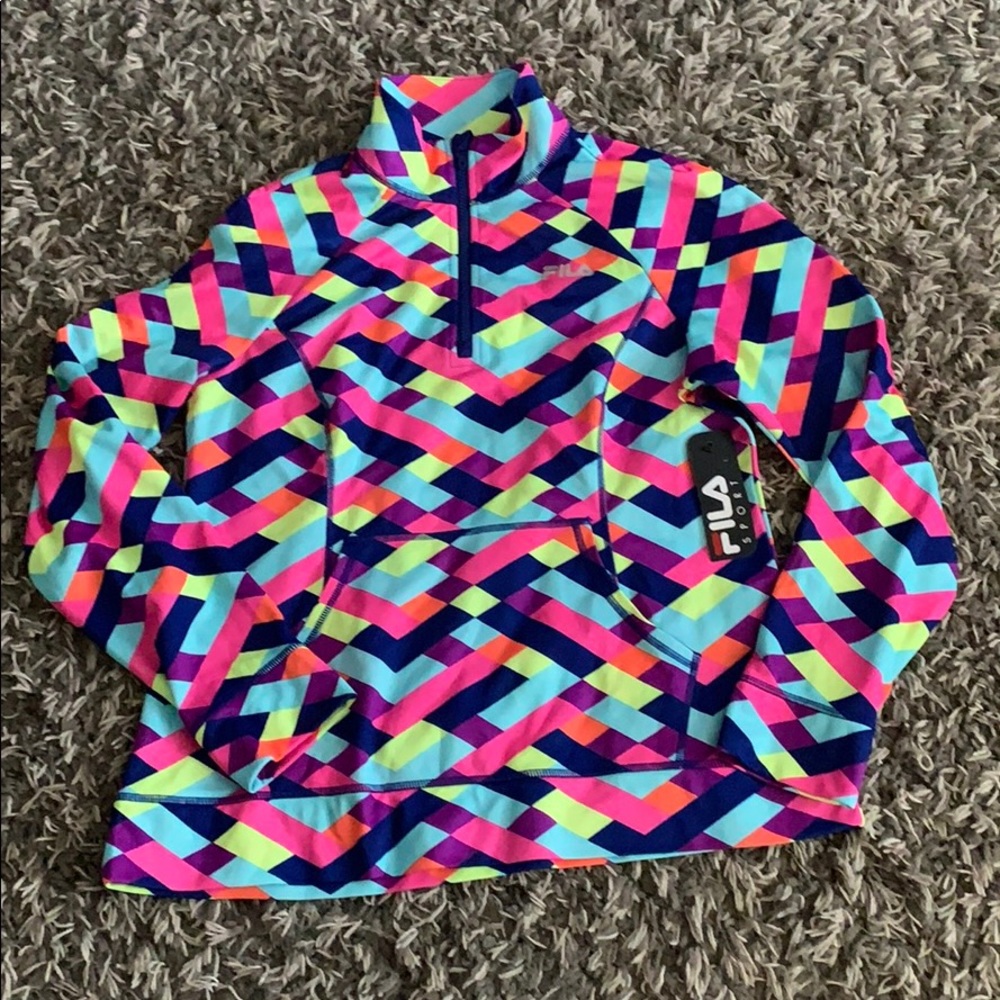 Multi-Colored Fila Zip-Up
